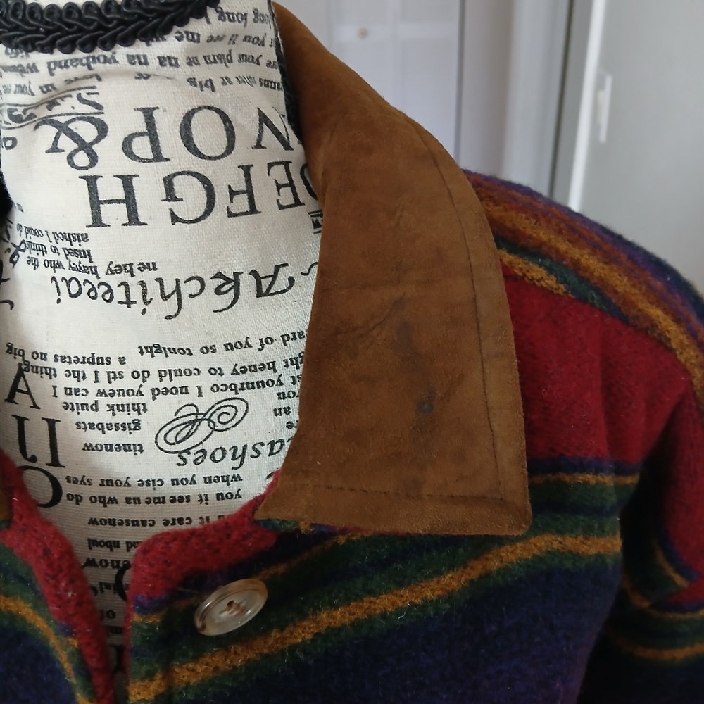 Vintage Woolrich Long Wool Southwestern‎ Blanket coat - Picture 11 of 12